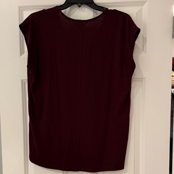 Women's  Market&Spruce Burgundy Top - Picture 3 of 3